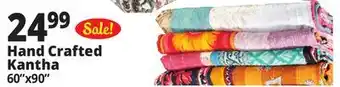 Ocean State Job Lot Handmade Kantha Quilt 60 x 90 offer