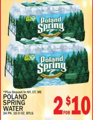 C Town POLAND SPRING WATER offer