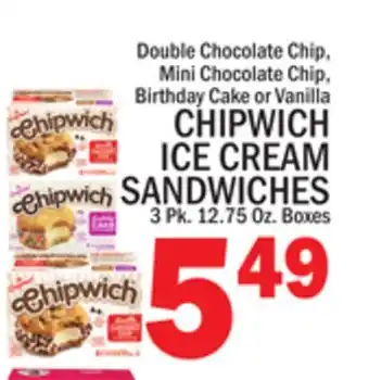 C Town CHIPWICH ICE CREAM SANDWICHES offer