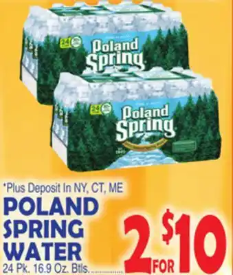 Bravo Supermarkets POLAND SPRING WATER offer