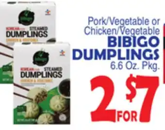 Bravo Supermarkets BIBIGO DUMPLINGS offer