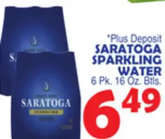 Bravo Supermarkets SARATOGA SPARKLING WATER offer