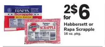 ACME Habbersett or Rapa Scrapple offer