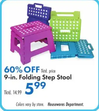 Boscov's 9-in. Folding Step Stool offer