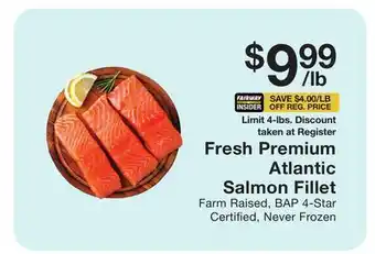 Fairway Store Market Fresh Premium Atlantic Salmon Fillet offer