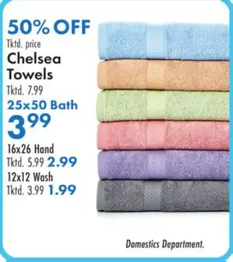 Boscov's Chelsea Towels offer