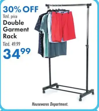 Boscov's Double Garment Rack offer