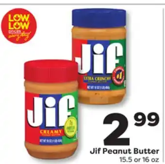 Weis Markets Jif Peanut Butter offer