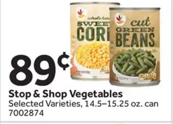 Stop&Shop Stop & Shop Vegetables offer