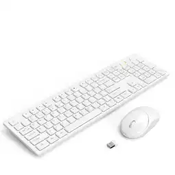 Walmart Wireless Keyboard and Mouse, Silent 2.4GHz Cordless Combo-white offer