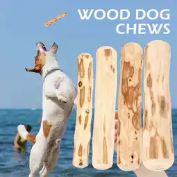 Walmart HPDL 12pcs Natural Wood Chew Toy for Dogs 1625cm offer