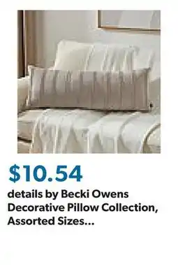 Sam's Club details by Becki Owens Decorative Pillow Collection, Assorted Sizes and Colors offer