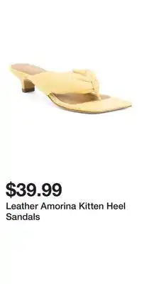 TJ Maxx Leather Amorina Kitten Heel Sandals offer