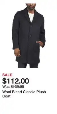 TJ Maxx Wool Blend Classic Plush Coat offer