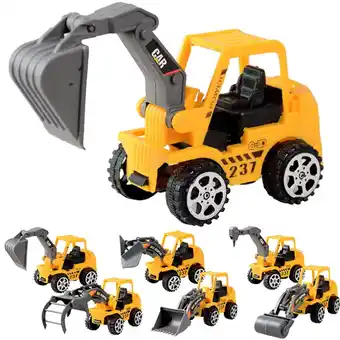 Walmart Tunhigl 6 Pcs Play Vehicles Construction Vehicle Truck Cars Toys Set Friction Powered offer