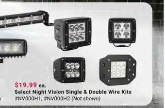 Pep Boys Select Night Vision Single & Double Wire Kits offer