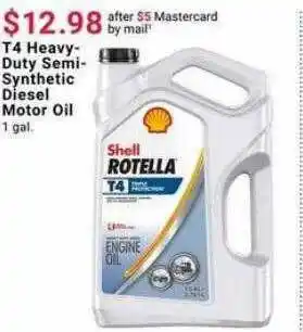 Pep Boys T4 Heavy-duty Semi-synthetic Diesel Motor Oil offer