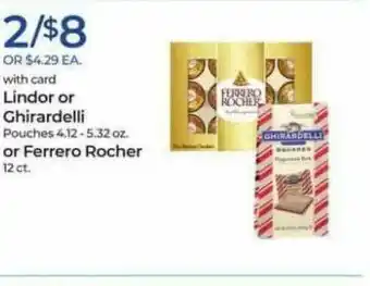 Lindor Or Ghirardelli Or Ferrero Rocher