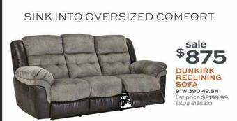 Slumberland Furniture Dunkirk Reclining Sofa offer