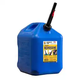 Walmart Midwest Can 5 Gallon, Auto Shut off Spout, Kerosene Can, 7610-2, Blue. 5 gallon capacity offer