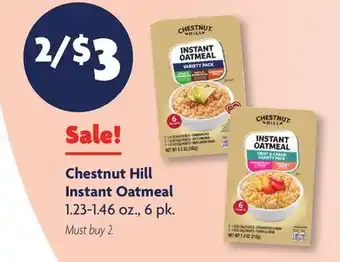 Family Dollar Chestnut Hill Instant Oatmeal offer