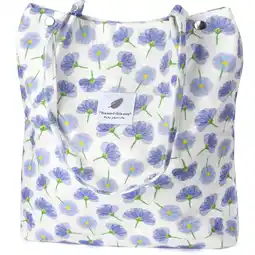 Walmart Ayieyill Corduroy Tote Bag for Women Girl Canvas Shoulder Cord Purse with Inner Pocket (Sunflowers) offer