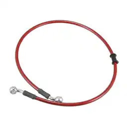 Walmart Unique Bargains 31.5 10mm Motorcycle ATV Braided Brake Clutch Oil Hoses Line Pipe Red offer