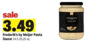 Meijer Frederik's by Meijer Pasta Sauce offer