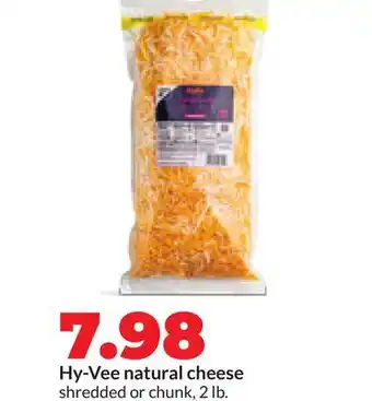 Hy-Vee Hy-Vee natural cheese offer