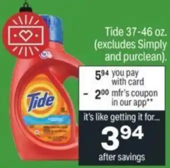 CVS Tide 37-46 oz offer