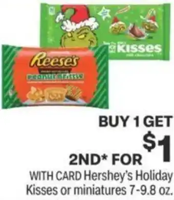 CVS Hershey's Holiday Kisses Or Maniatures 7-9.8 oz offer