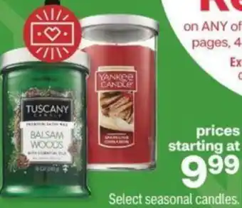 CVS Seasonal Candles offer