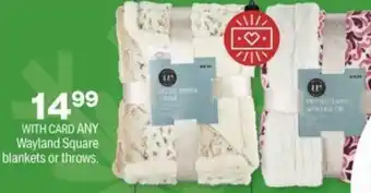CVS Wayland Square Blankets Or Throws offer