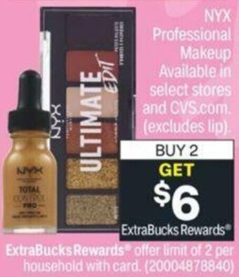 CVS NYX Professional Makeup offer