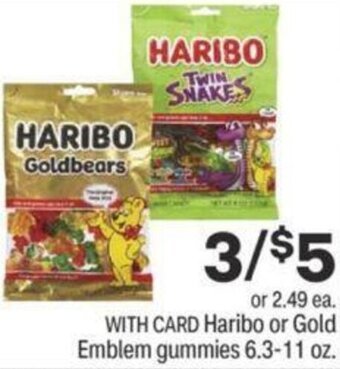 CVS Haribo Or Gold Emblem Gummies 6.3-11 oz offer
