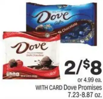 CVS Dove Promises 7.23-8.87 oz offer