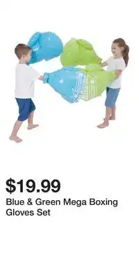 Big Lots Blue & Green Mega Boxing Gloves Set offer