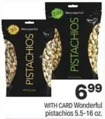 CVS Wonderful Pistachios 5.5-16 oz offer