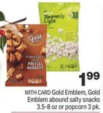CVS Gold Emblem, Gold Emblem Abound Salty Snacks 3.5-8 oz Or Popcorn offer