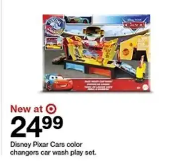 Target Disney Pixar Cars color changers car wash play set offer