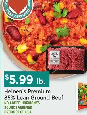 Heinen's Heinen's Premium 85% Lean Ground Beef offer