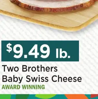 Heinen's Two Brothers Baby Swiss Cheese offer