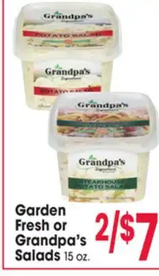 Jewel-Osco Garden Fresh or Grandpa's Salads offer