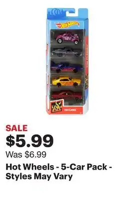 Best Buy Hot Wheels - 5-Car Pack - Styles May Vary offer