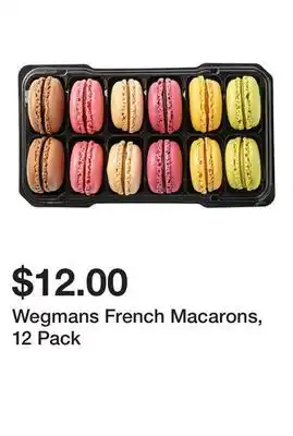 Wegmans Wegmans French Macarons, 12 Pack offer