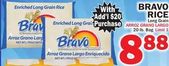 Bravo Supermarkets BRAVO RICE offer