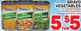 Bravo Supermarkets BRAVO VEGETABLES offer