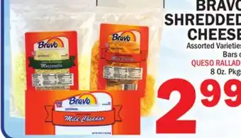 Bravo Supermarkets BRAVO SHREDDED CHEESE offer