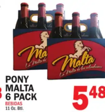 Bravo Supermarkets PONY MALTA 6 PACK offer