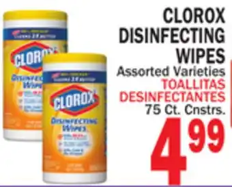 Bravo Supermarkets CLOROX DISINFECTING WIPES offer